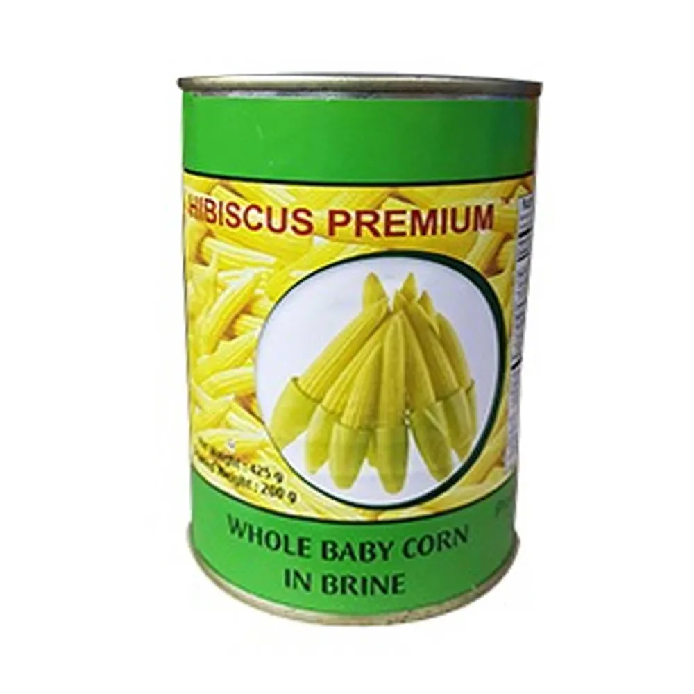Hibiscus Premium Whole Baby Corn In Brine